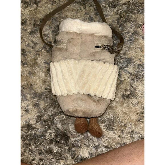 Jellycat Amusable Coffee To Go Bag Soft Plush Purse Phone Accessories Travel - Picture 5 of 8